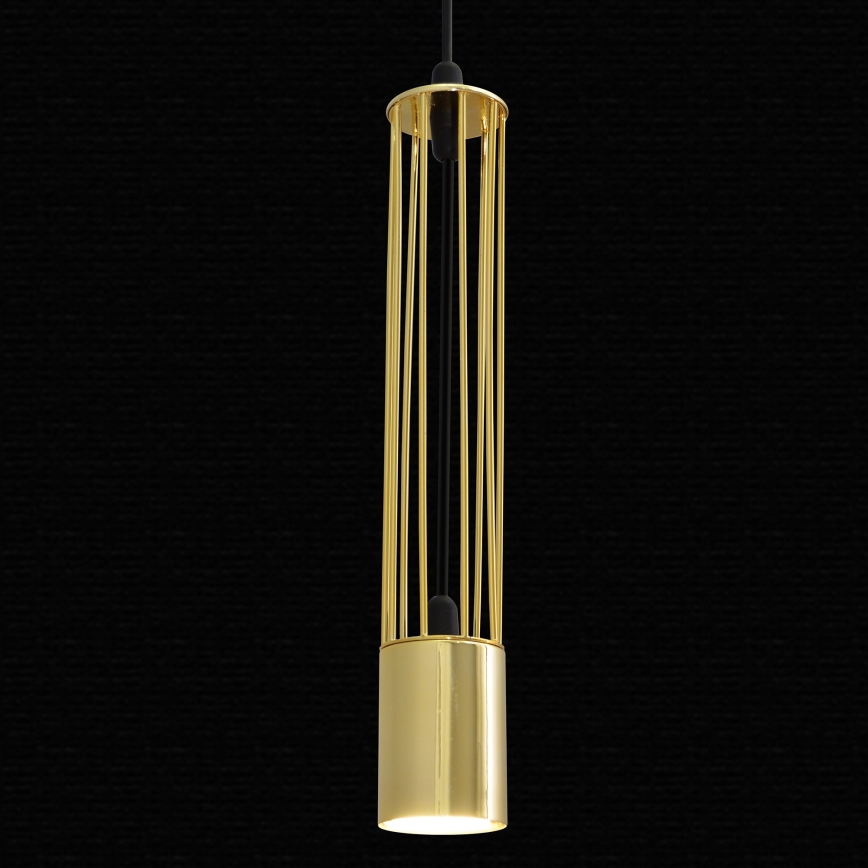 LED Lustr na lanku BARS 1xGU10/4,8W/230V zlatá