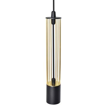 LED Lustr na lanku BARS 3xGU10/4,8W/230V černá/zlatá