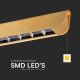 LED Lustr na lanku LED/36W/230V 3000/4000/6400K zlatá