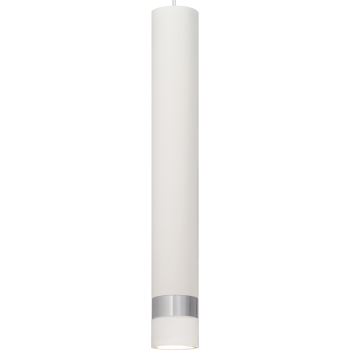 LED Lustr na lanku TUBA 1xGU10/4,8W/230V bílá/lesklý chrom
