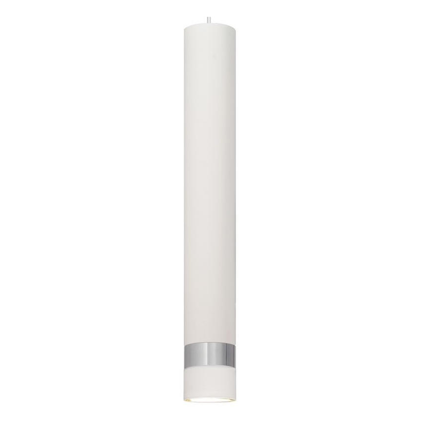LED Lustr na lanku TUBA 3xGU10/6,5W/230V bílá/lesklý chrom