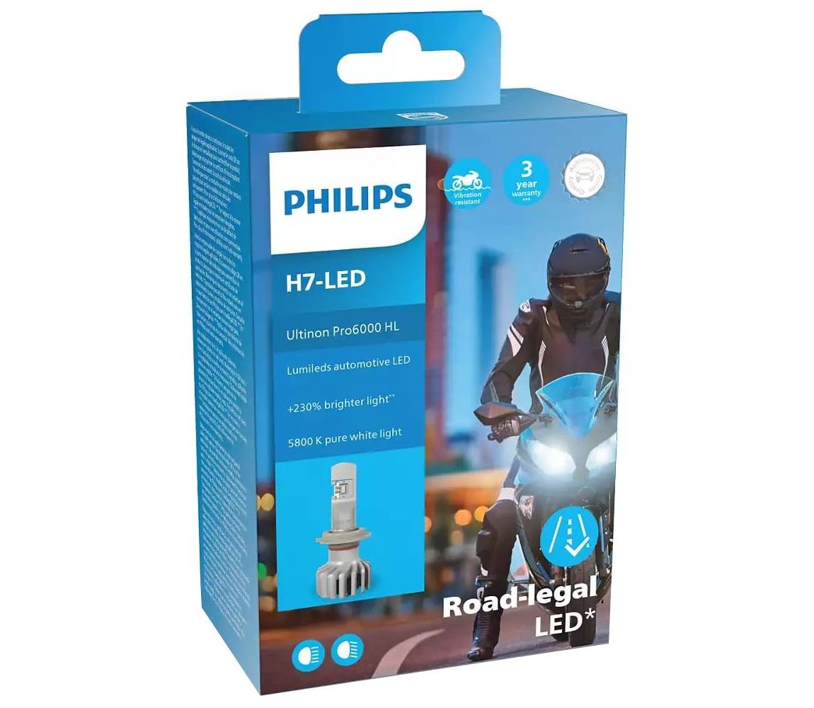 Philips LED Motožárovka Philips 11972 U6000 X1 H7 PX26d/20W/12V 5800K 