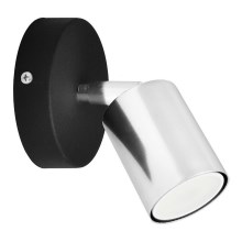 LED Nástěnné bodové svítidlo TUNE 1xGU10/6,5W/230V matný chrom/černá