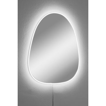 LED Nástěnné zrcadlo s podsvícením QUIPPY 52x62 cm bílá