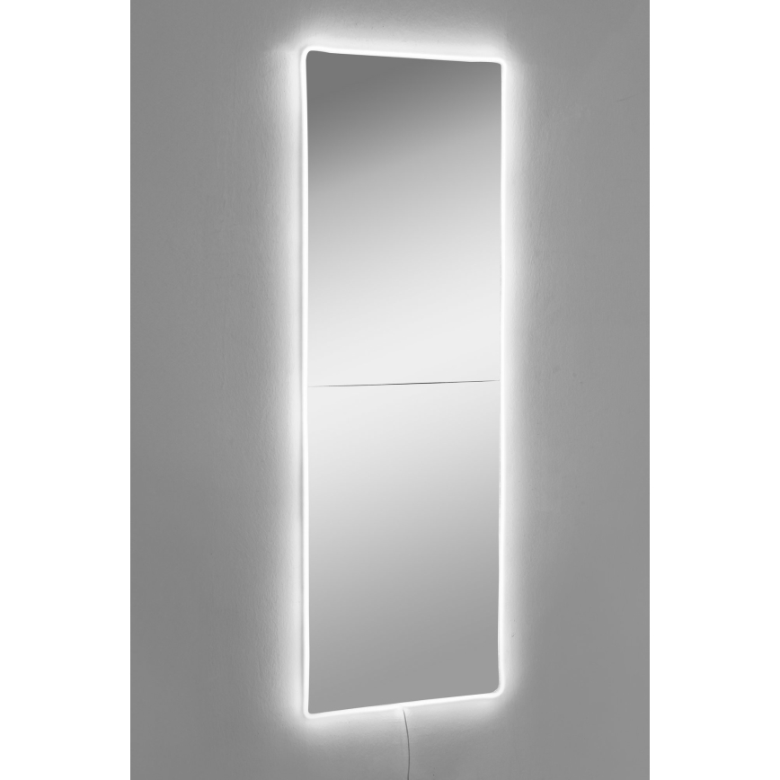 LED Nástěnné zrcadlo s podsvícením RECTANGULAR 120x40 cm bílá