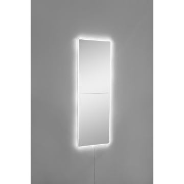 LED Nástěnné zrcadlo s podsvícením RECTANGULAR 80x20 cm bílá