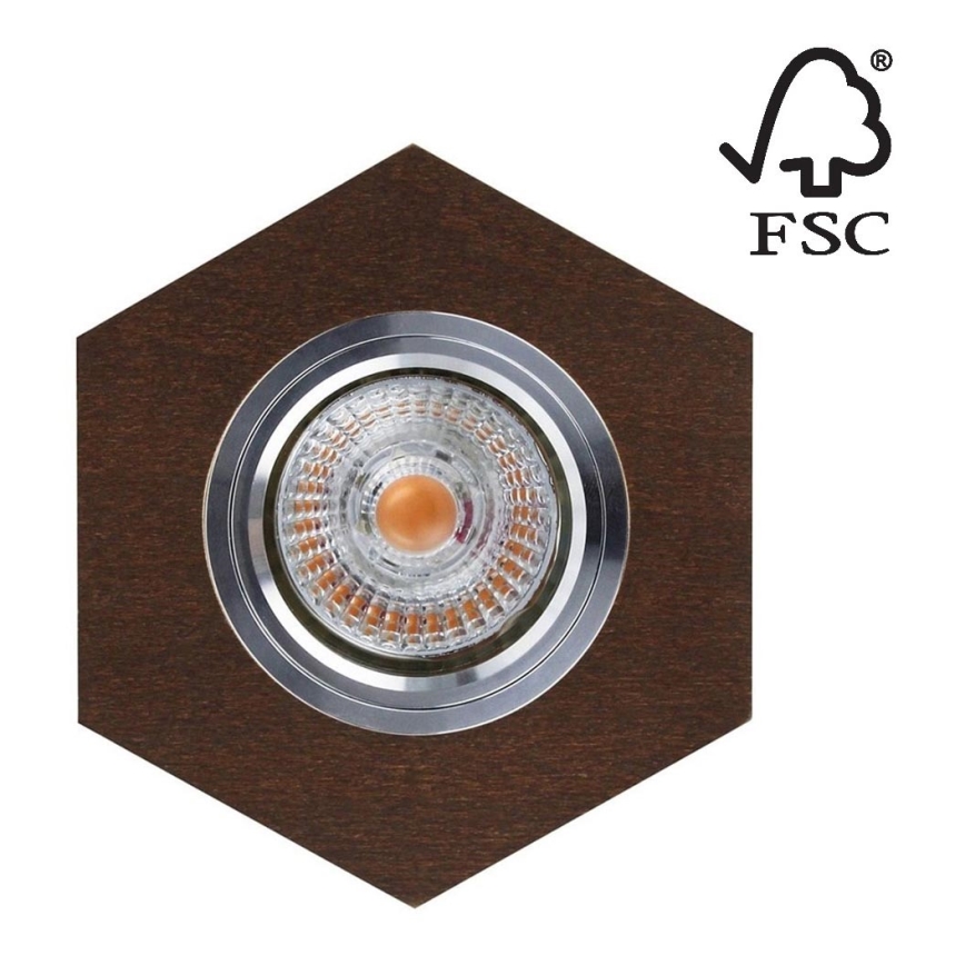 LED Podhledové svítidlo VITAR 1xGU10/5W/230V buk – FSC certifikováno