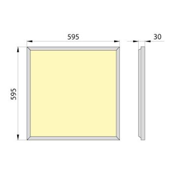 LED Podhledový panel OREGA PLUS 60 LED/50W/230V 4000K IP40