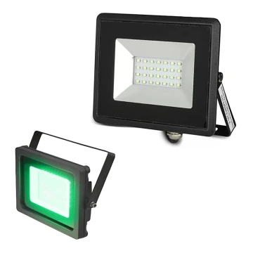 LED Reflektor LED/20W/230V IP65 zelené světlo