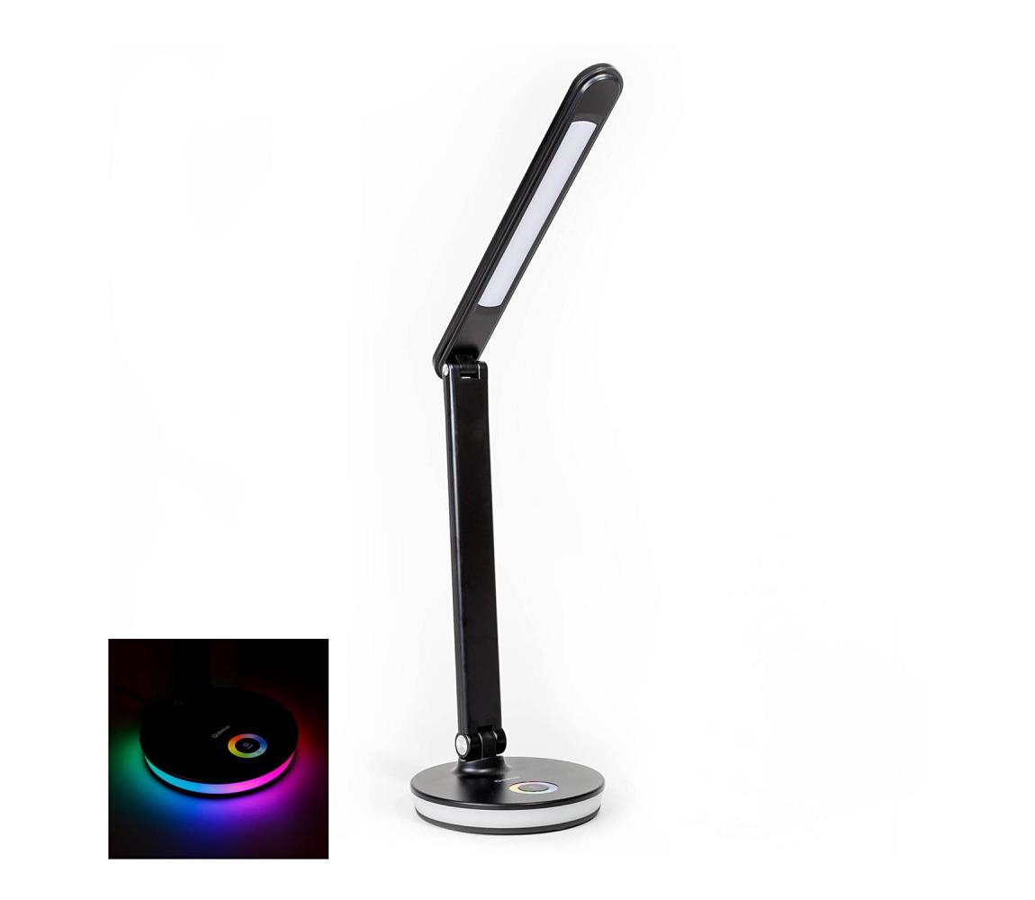  LED RGB Nabíjecí stolní lampa s funkcí powerbanky LED/12W/5V 2800-6000K černá 