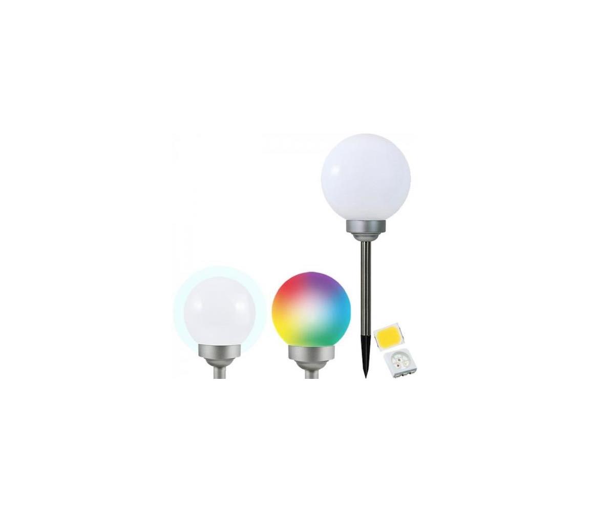  LED RGB Solární lampa LED/0,2W/AA 1,2V/600mAh IP44 