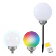 LED RGB Solární lampa LED-RGB/0,2W/AA 1,2V/600mAh IP44