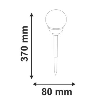 LED RGB Solární svítidlo LED/0,04W/1,2V IP44