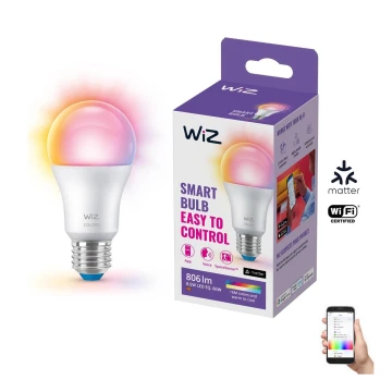 LED RGB Stmívatelná žárovka A60 E27/8,5W/230V 2200-6500K Wi-Fi - WiZ