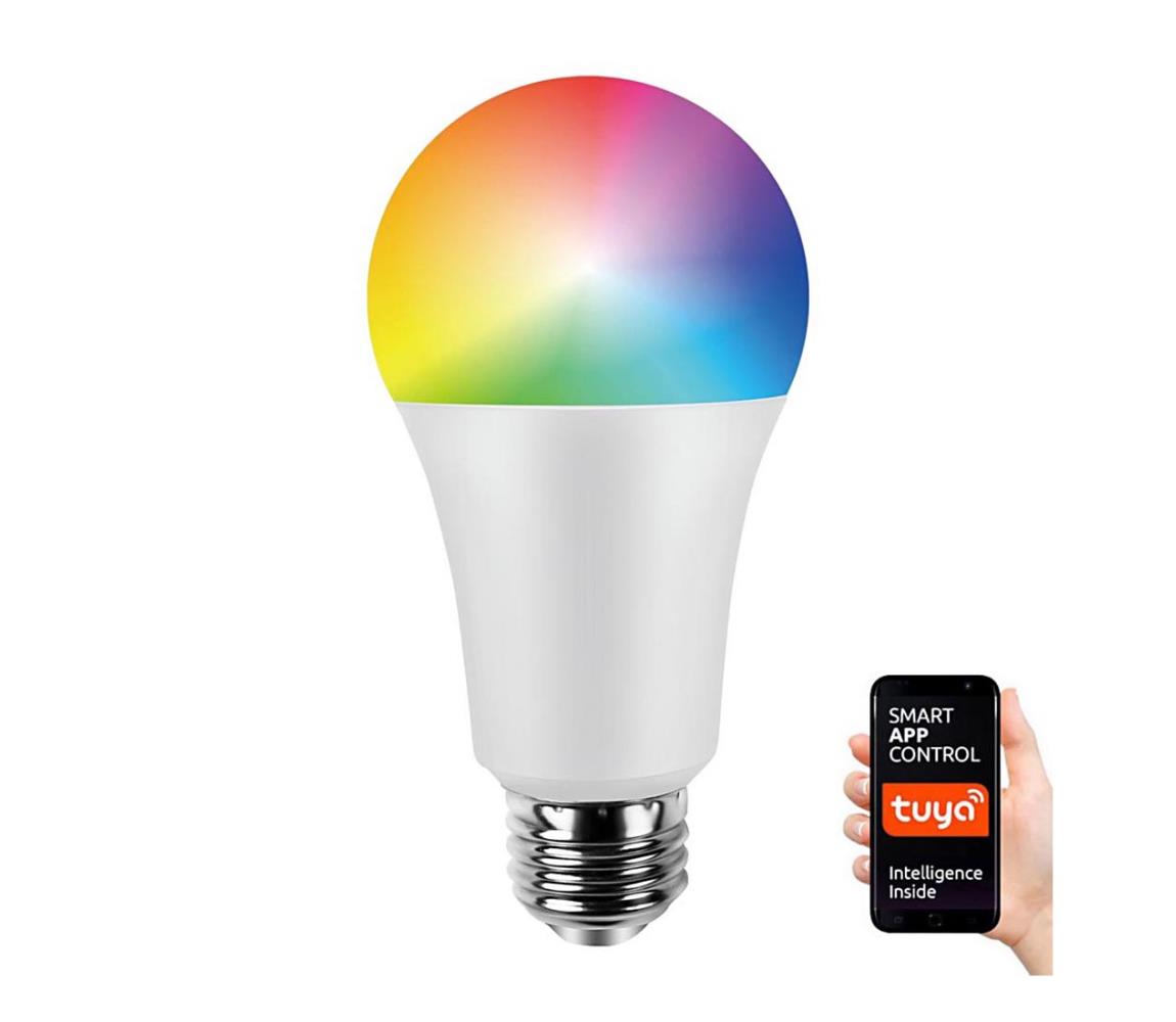  LED RGB Stmívatelná žárovka A70 E27/11W/230V 2700-6500K Wi-Fi Tuya 