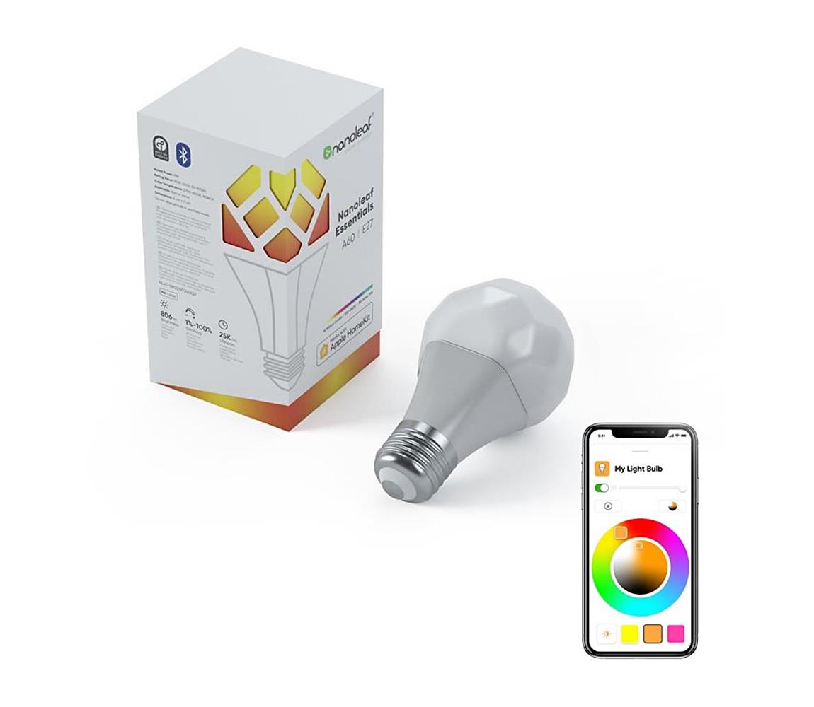 Nanoleaf LED RGB Stmívatelná žárovka ESALS A19 E27/8W/230V 2700-6500K - Nanoleaf 