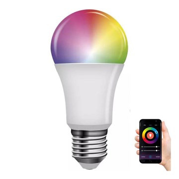 LED RGB Stmívatelná žárovka GoSmart A60 E27/11W/230V 2700-6500K Wi-Fi Tuya
