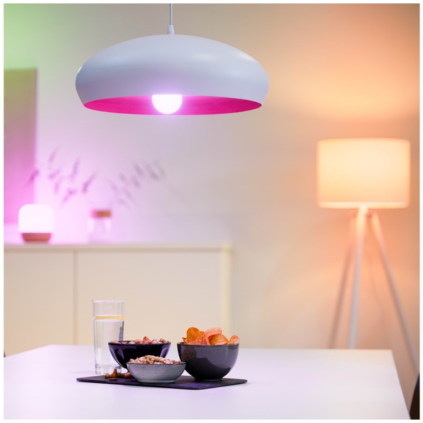 LED RGBW Stmívatelná žárovka A60 E27/8,5W/230V 2200-6500K  CRI 90 Wi-Fi + dálkové ovládání - WiZ