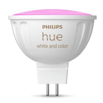 LED RGBW Stmívatelná žárovka Philips Hue White And Color Ambiance GU5,3/MR16/6,3W/12V 2000-6500K