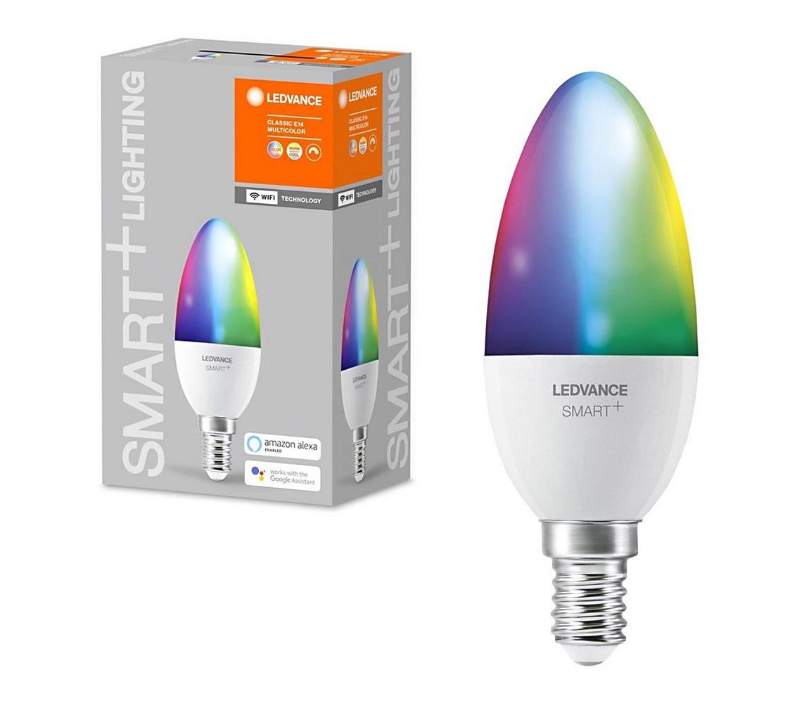 Ledvance LED RGBW Stmívatelná žárovka SMART+ E14/5W/230V 2700K-6500K - Ledvance 