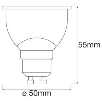 LED RGBW Stmívatelná žárovka SMART+ GU10/5W/230V 2700K-6500K Wi-Fi - Ledvance