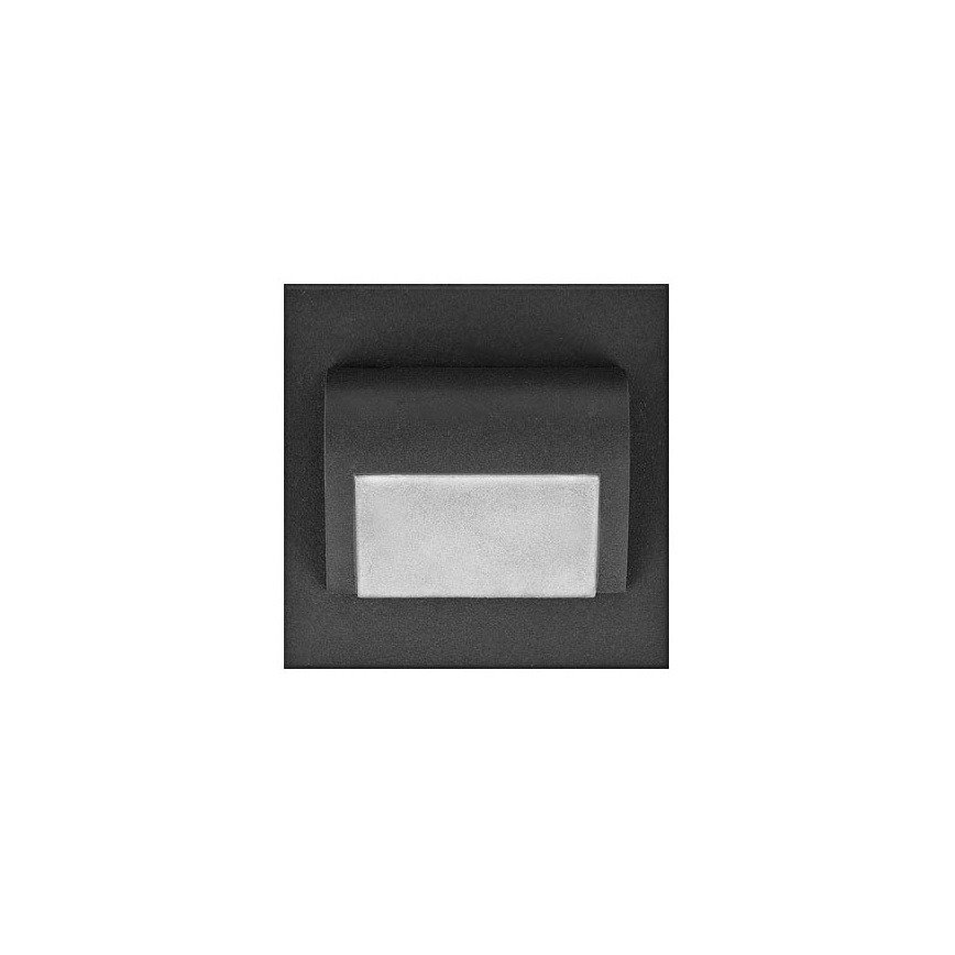 LED Schodišťové svítidlo DECORUS LED/1,2W/12V 3000K antracit