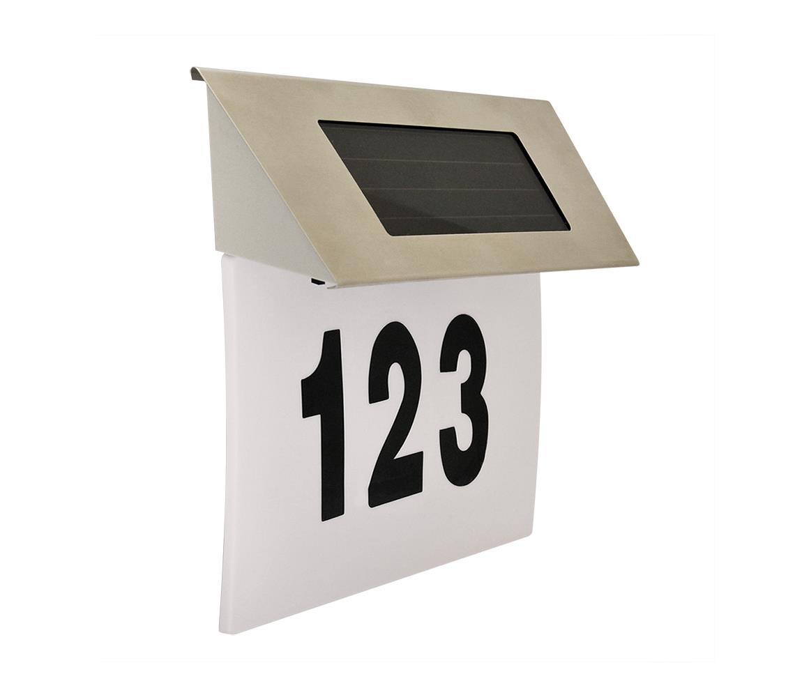 Polux LED Solární domovní číslo 1,2V IP44 SA0728