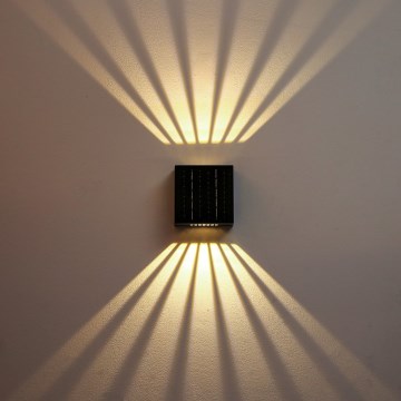 LED Solární nástěnné svítidlo LED/2W/3,7V 4000K IP44