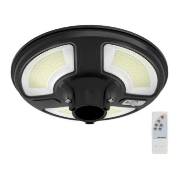 LED Solární pouliční lampa se senzorem LED/10W/3,2V IP65 4000K + dálkové ovládání