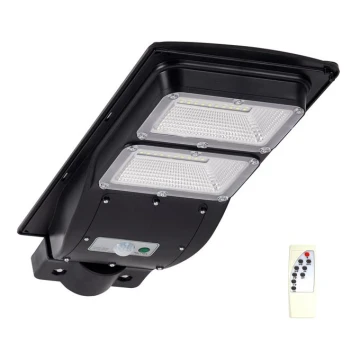 LED Solární pouliční lampa se senzorem STREET 2xLED/6W/3,2V IP65 + dálkové ovládání