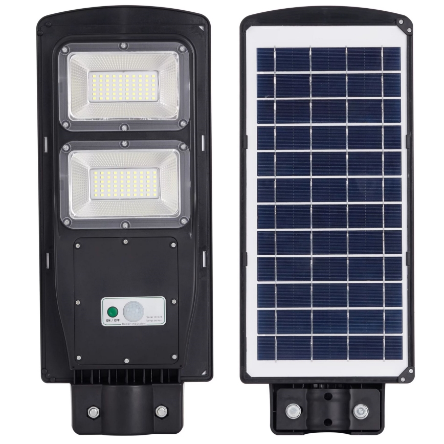 LED Solární pouliční lampa se senzorem STREET 2xLED/6W/3,2V IP65 + dálkové ovládání