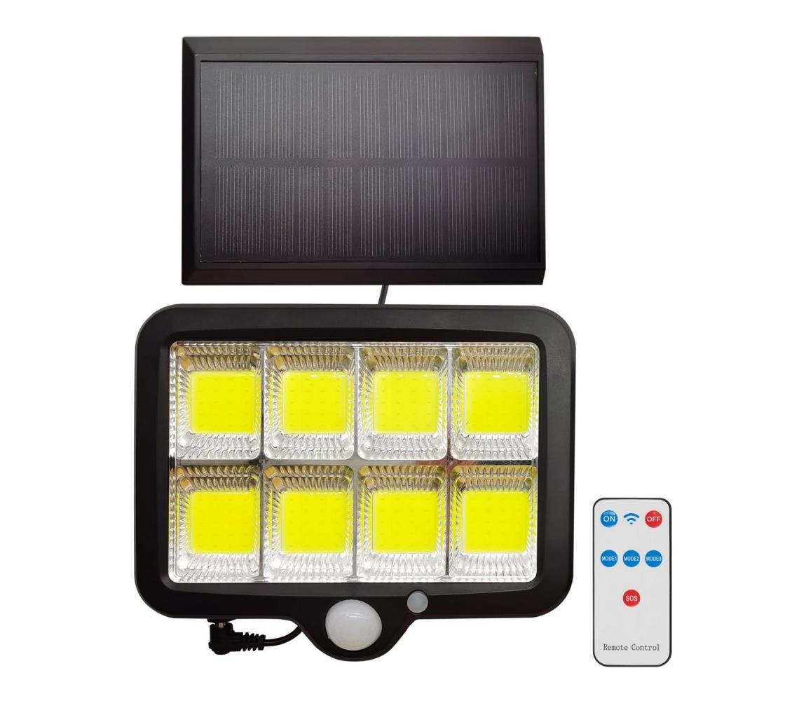 Polux LED Solární reflektor se senzorem INTEGRA LED/3W/3,7V IP44 + DO SA1815