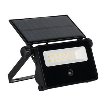 LED Solární reflektor se senzorem LED/20W/5,5V 2600 mAh IP65