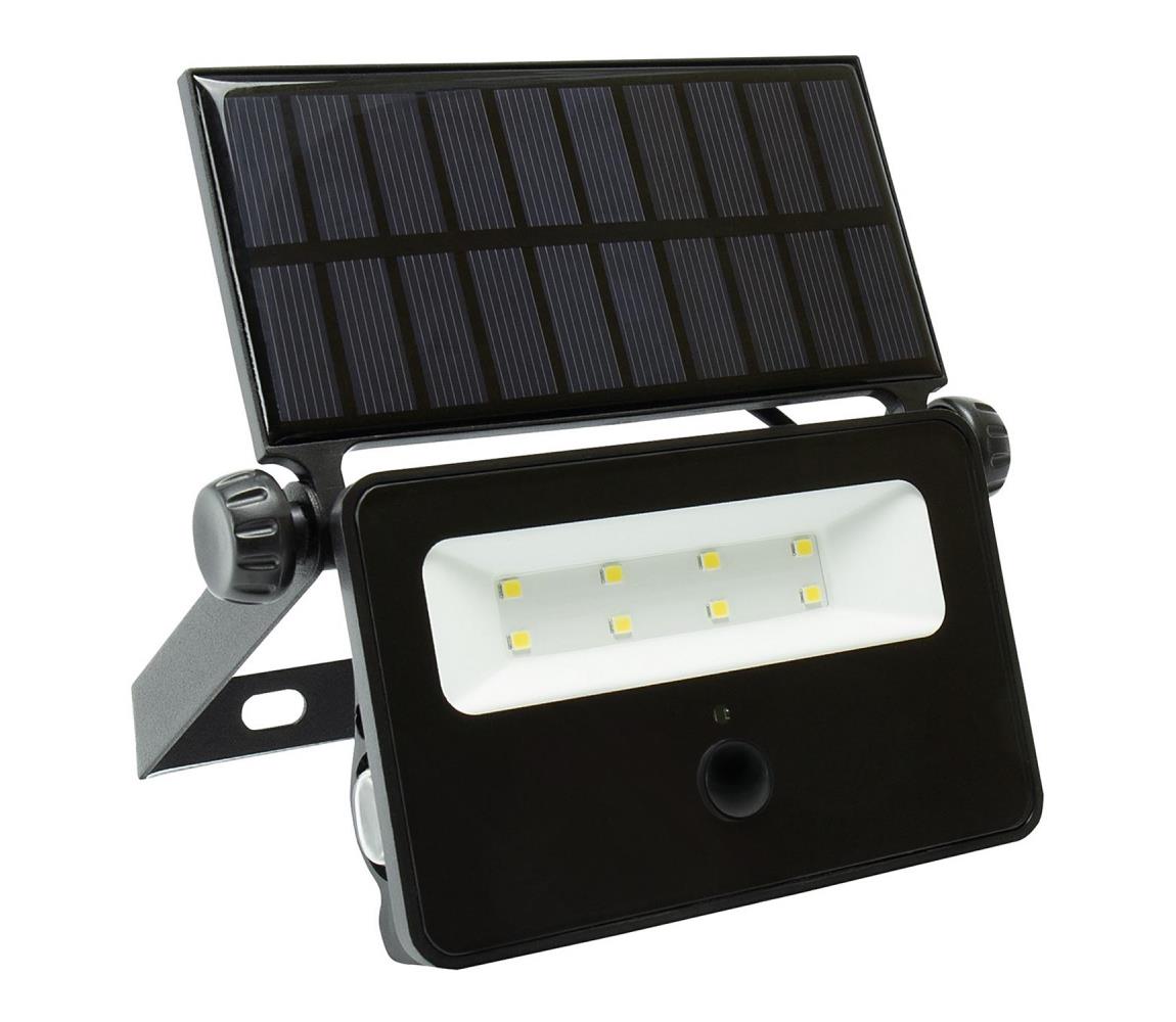  LED Solární reflektor se senzorem NOCTIS LED/2W/1800 mAh 3,7V 6000K IP65 