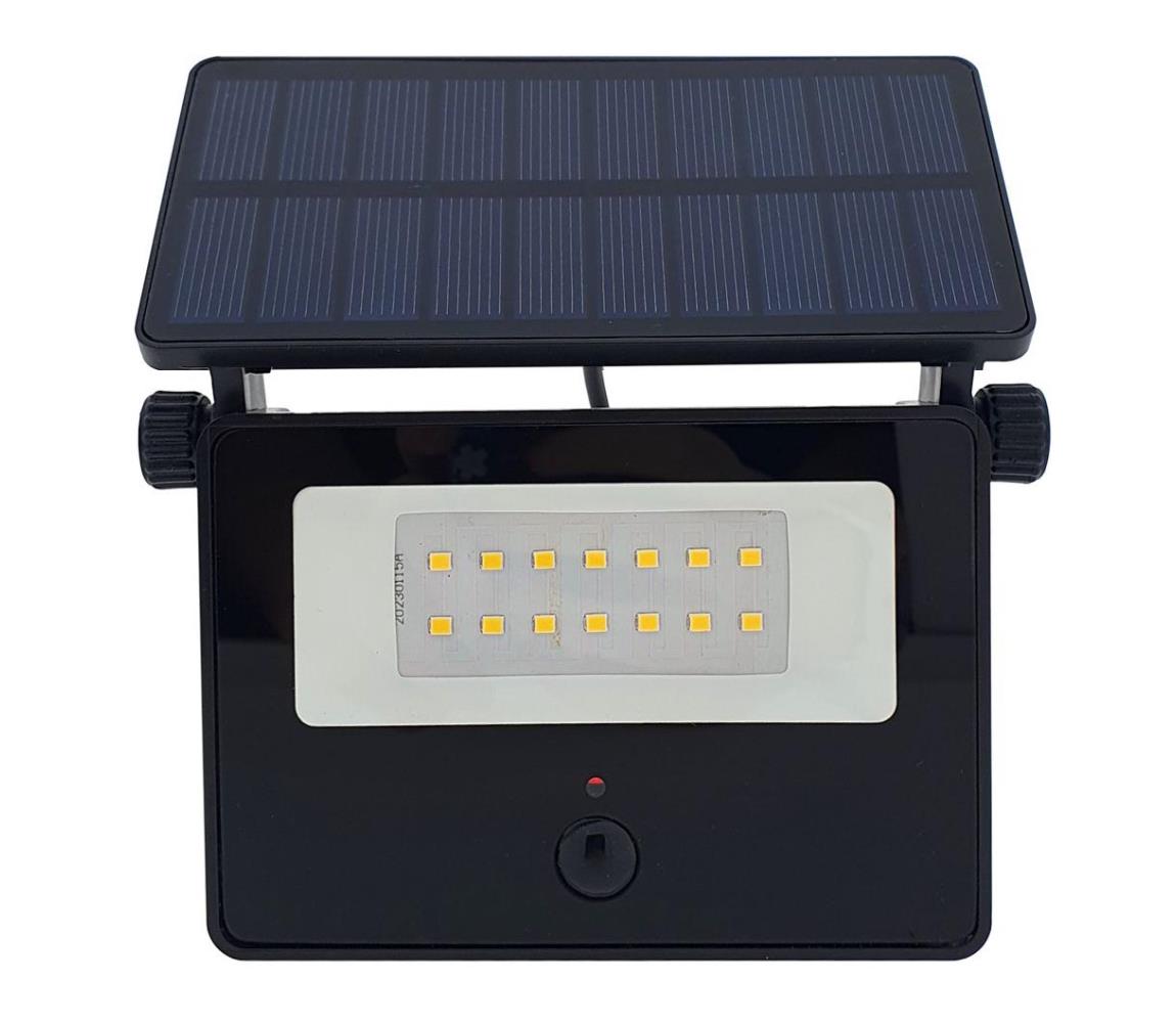 Baterie Centrum LED Solární venkovní reflektor se senzorem LED/5W/3,7V 4200K IP44 BC0556