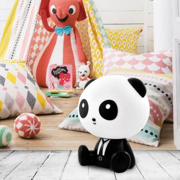 LED Stmívatelná dětská dotyková lampa PANDA LED/2,5W/3,7V 1200 mAh