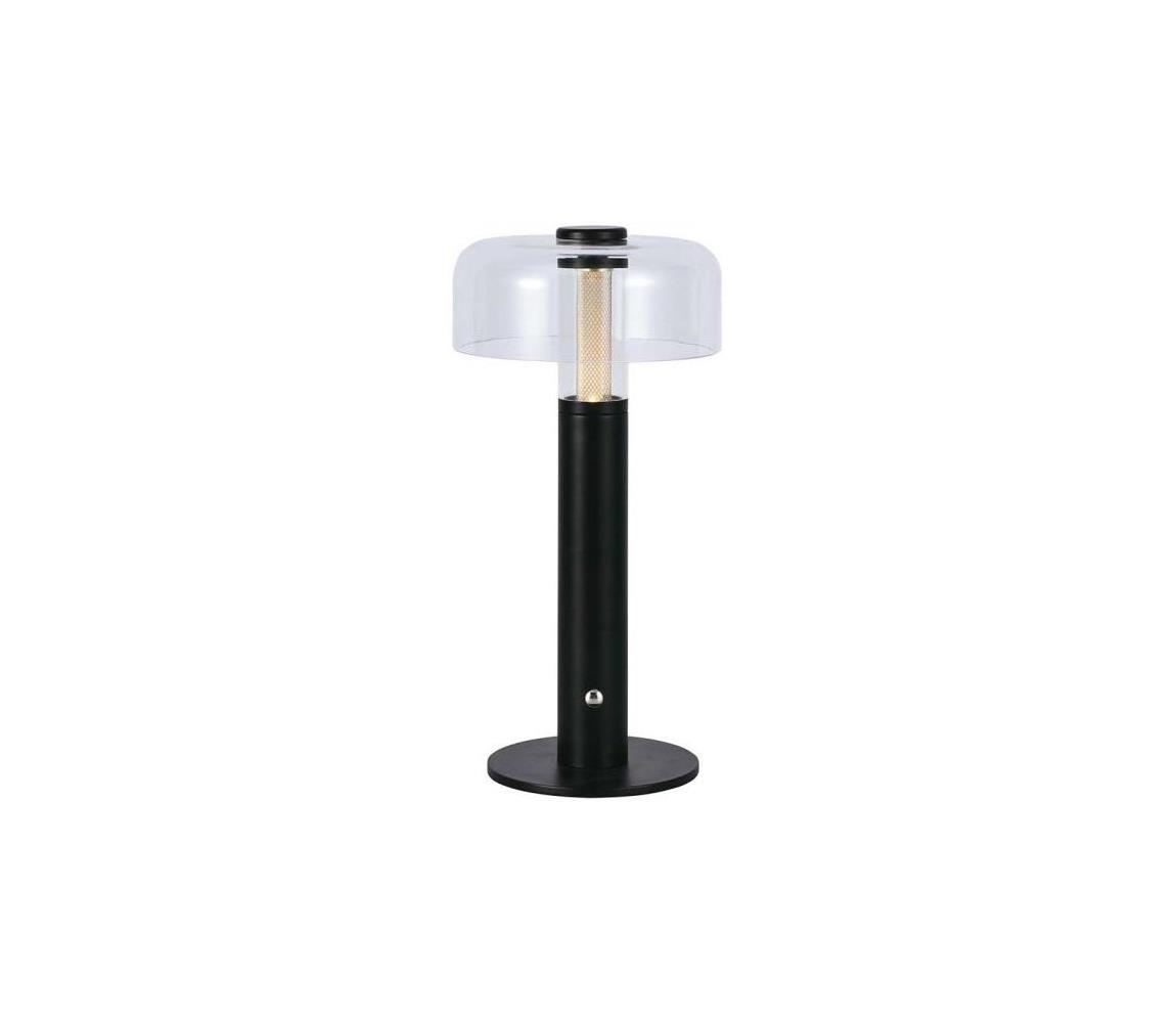  LED Stmívatelná dobíjecí stolní lampa LED/1W/5V 3000K 1800 mAh černá 