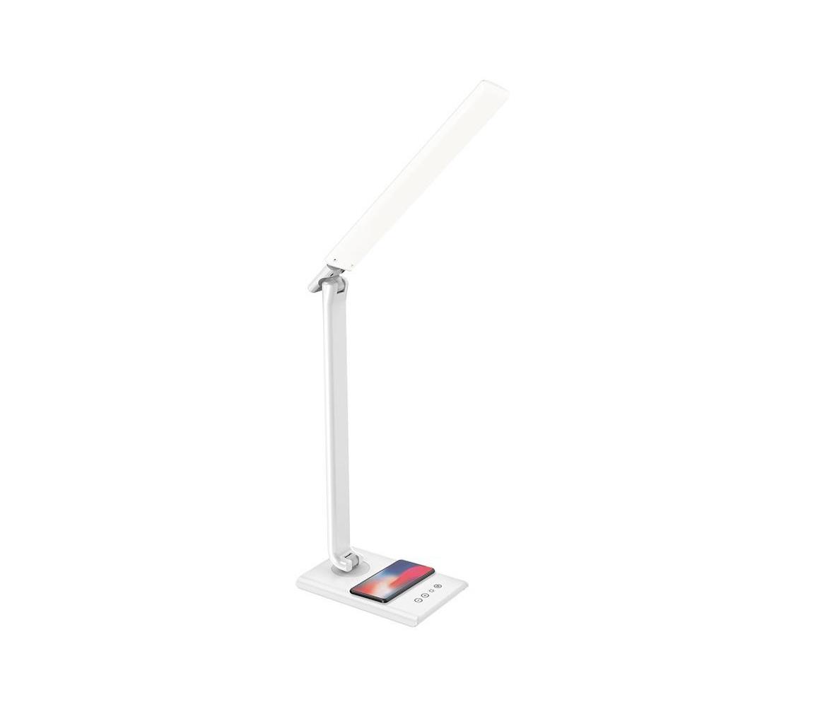 NEDES LED Stmívatelná dotyková lampa s bezdrátovým nabíjením MEGGIE LED/8W/230V + USB ND3297