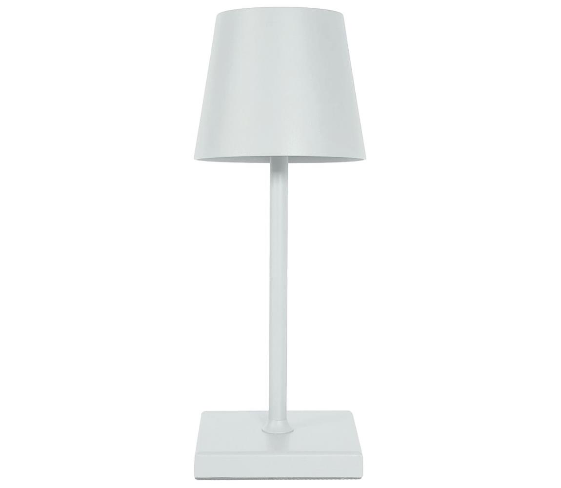 Eurolamp LED Stmívatelná dotyková stolní lampa LED/3,5W/5V 5200 mAh IP54 bílá 
