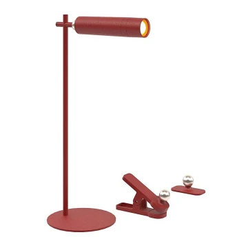 LED Stmívatelná magnetická dobíjecí stolní lampa 3v1 LED/3W/5V 4000K 1500 mAh červená