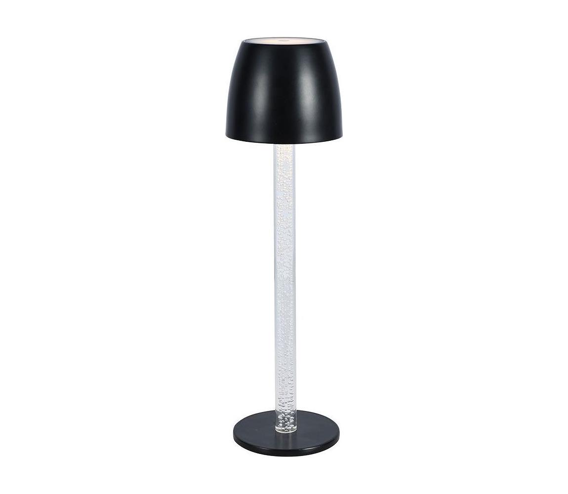 V-Tac LED Stmívatelná nabíjecí stolní lampa LED/3W/5V 3000K černá VT1744