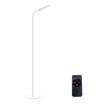 LED Stmívatelná stojací lampa LED/10W/230V 3000/4000/6000K bílá + dálkové ovládání