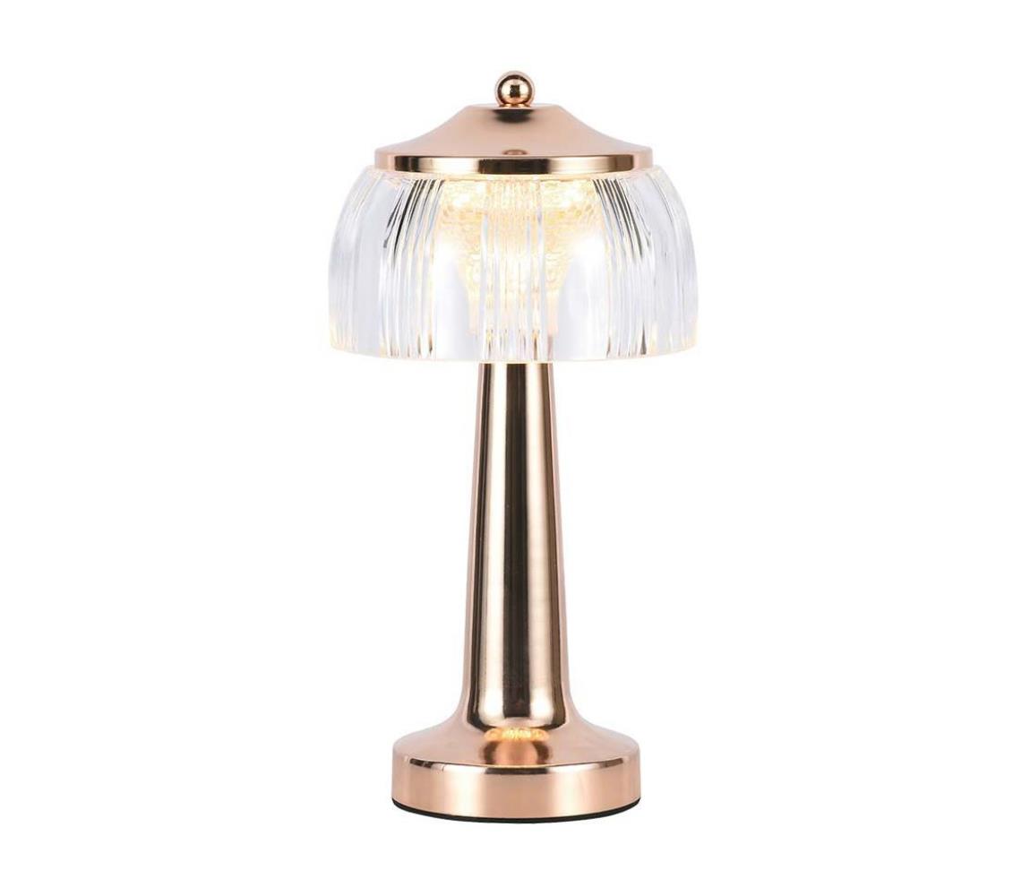  LED Stmívatelná stolní lampa LED/1W/5V 3000-6000K 1800 mAh rose gold 