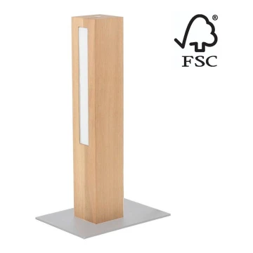 LED Stmívatelná stolní lampa LEON LED/9W/230V dub – FSC certifikováno