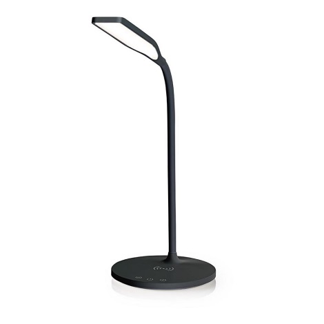 LED Stmívatelná stolní lampa s bezdrátovým nabíjením LED/10W/230V černá