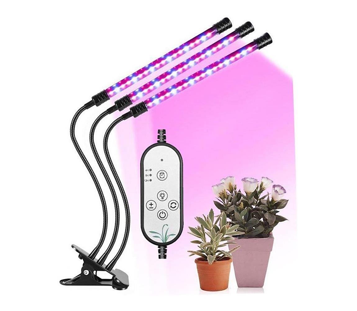HADEX LED Stmívatelná stolní lampa s klipem pro pěstování rostlin LED/12W/5V HD0428