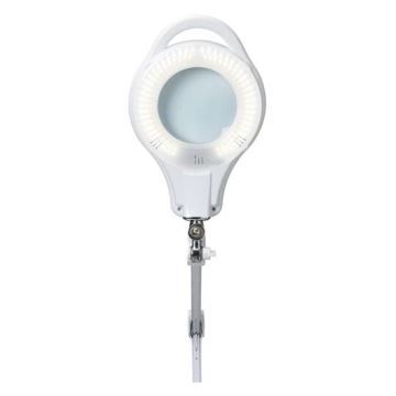 LED Stmívatelná stolní lampa s lupou LED/10W/230V bílá