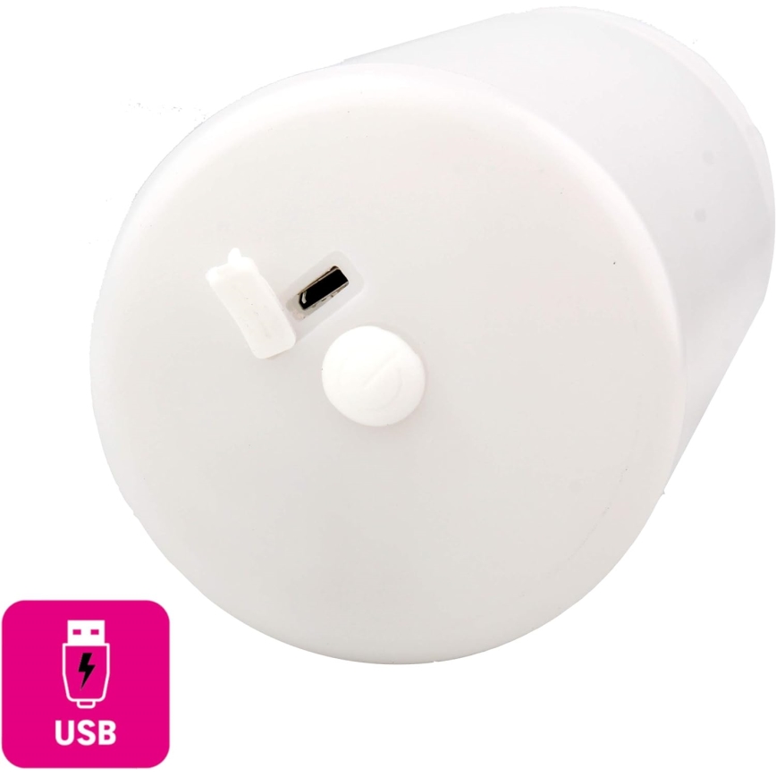 LED Stmívatelná venkovní lampa CARDEA LED/2W/5V bambus IP44