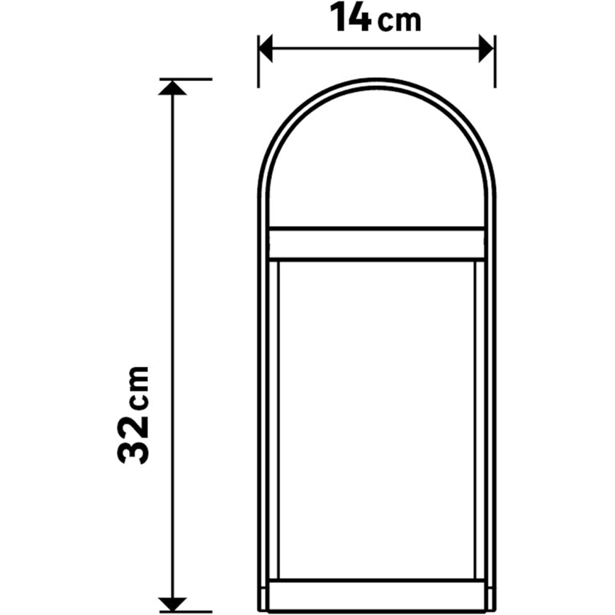 LED Stmívatelná venkovní lampa CARDEA LED/2W/5V bambus IP44