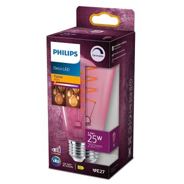 LED Stmívatelná žárovka DECO Philips ST64 E27/4,5W/230V 1800K